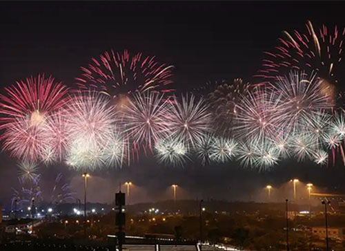 扎兰屯市焰火晚会